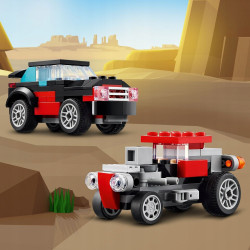 KLOCKI LEGO CREATOR 31146 CIĘŻARÓWKA Z PLATFORMĄ I HELIKOPTER 3w1