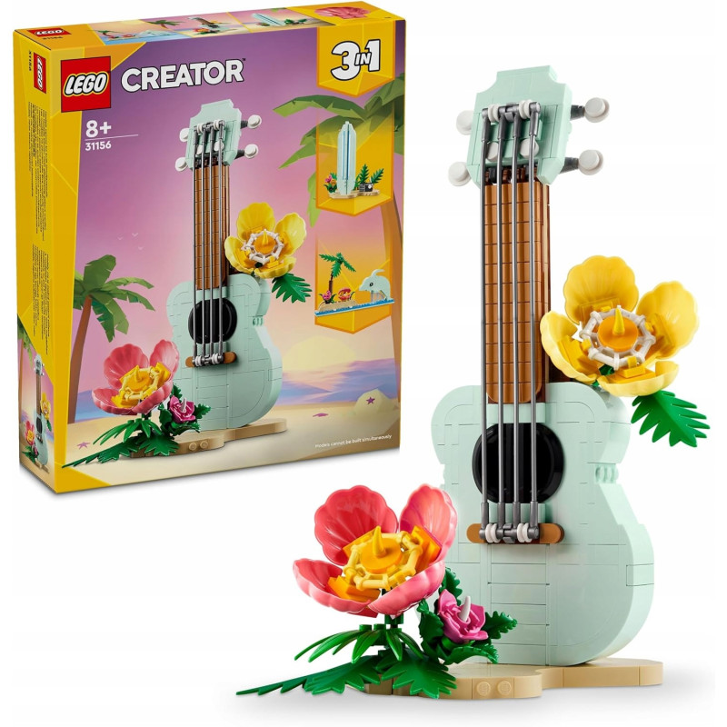 LEGO CREATOR 31156 3W1 TROPIKALNE UKULELE DELFIN FALA 8+