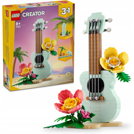 LEGO CREATOR 31156 3W1 TROPIKALNE UKULELE DELFIN FALA 8+