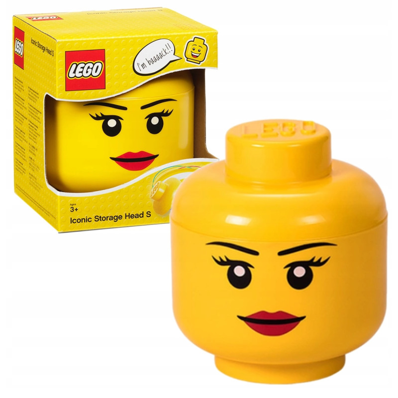 Pojemnik LEGO Iconic Storage Head S Głowa Minifigurki Dziewczyna 2000ml