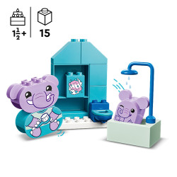 Klocki LEGO Duplo 10413 Codzienne czynności- kąpiel 1,5+