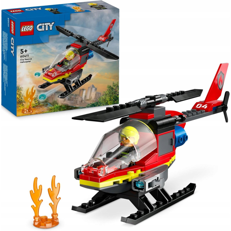 LEGO City 60411 Strażacki helikopter ratunkowy KLOCKI