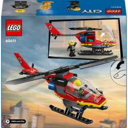 LEGO City 60411 Strażacki helikopter ratunkowy KLOCKI