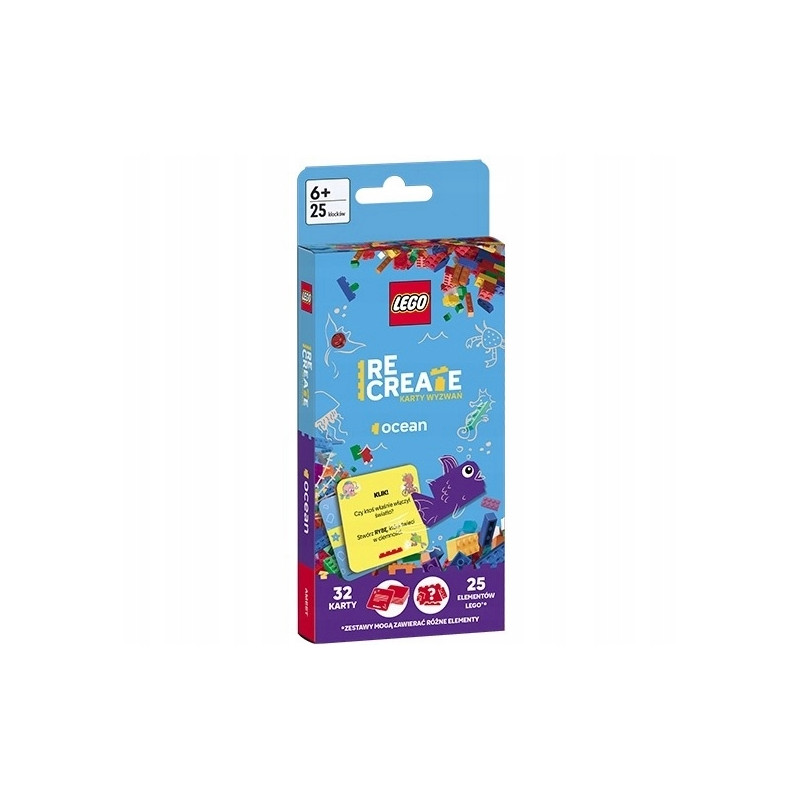 KARTY WYZWAŃ LEGO RCREATE OCEAN 25 KLOCKOW 6+