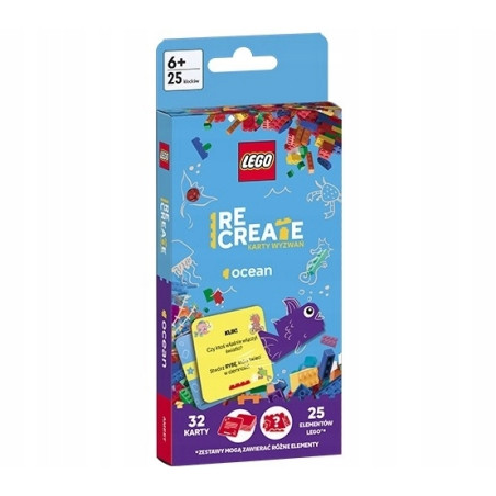 KARTY WYZWAŃ LEGO RCREATE OCEAN 25 KLOCKOW 6+