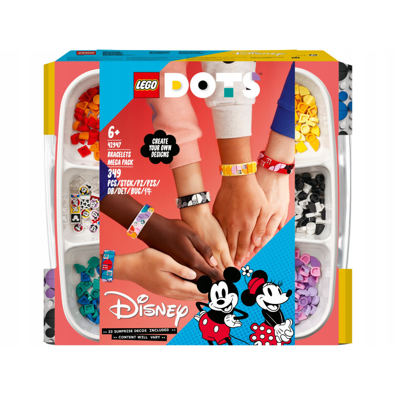 LEGO Dots 41947 Miki i przyjaciele megazestaw bransoletek