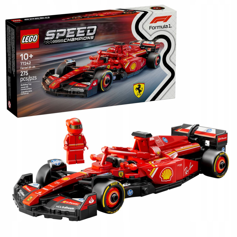 LEGO Speed Champions Bolid F1 Ferrari SF-24 77242 10+ 275 elementów