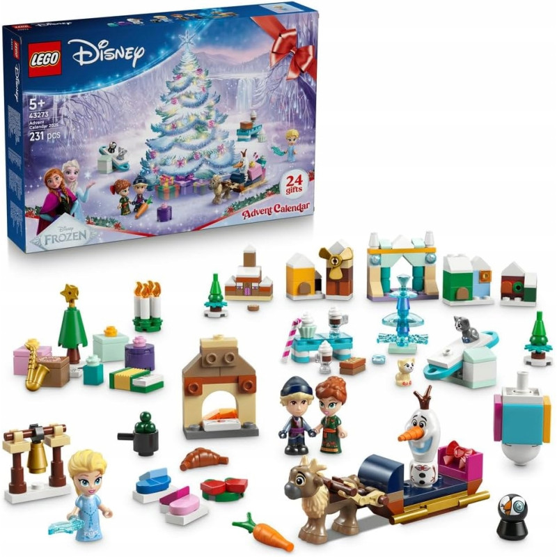 LEGO Disney Kraina Lodu 43273 Kalendarz adwentowy na 2025 rok