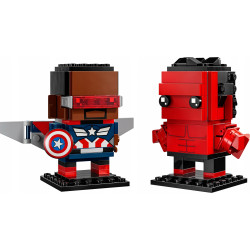 LEGO 40668 BrickHeadz - Figurki Kapitana Ameryki i Czerwonego Hulka