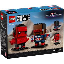 LEGO 40668 BrickHeadz - Figurki Kapitana Ameryki i Czerwonego Hulka