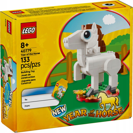 LEGO Koń 40779 - Chiński Nowy Rok - ROK KONIA - Year of the Horse Biały koń