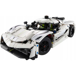 LEGO Technic 42184 Biały hipersamochód Koenigsegg Jesko Absolut