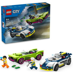 LEGO City 60415 Pościg radiowozu za muscle carem