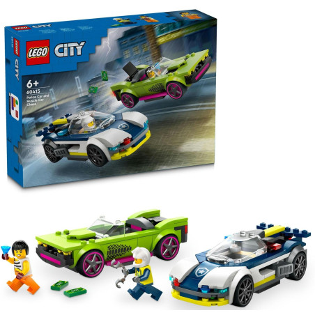 LEGO City 60415 Pościg radiowozu za muscle carem