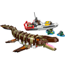 LEGO Jurassic World 76974 Misja na łodzi i model mozazaura