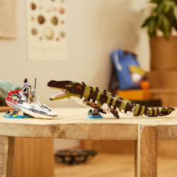 LEGO Jurassic World 76974 Misja na łodzi i model mozazaura