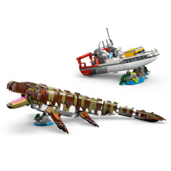 LEGO Jurassic World 76974 Misja na łodzi i model mozazaura