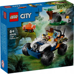 LEGO CITY Quad badacza dżungli z pandą czerwoną 60424