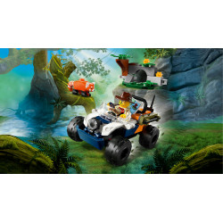 LEGO CITY Quad badacza dżungli z pandą czerwoną 60424