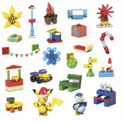KALENDARZ ADWENTOWY POKEMONZESTAW KLOCKI MEGA GYG99 klocki MATTEL pikachu