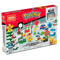 KALENDARZ ADWENTOWY POKEMONZESTAW KLOCKI MEGA GYG99 klocki MATTEL pikachu
