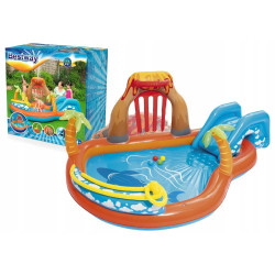 DMUCHANY PLAC ZABAW ZJEŻDŻALNIA BESTWAY 53069 265x104CM LAVA LAGOON