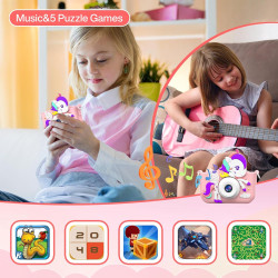 APARAT CYFROWY DLA DZIECI JEDNOROŻEC SELFIE KAMERA+KARTA 32GB