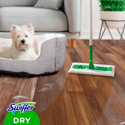 Swiffer 2IN1 KIT Zestaw Mop + 8 wkładów + miotełka do kurzu