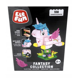 KLOCKI ELEFUN Fantasy Collection klocki bajkowy jednorożec 108 elementów