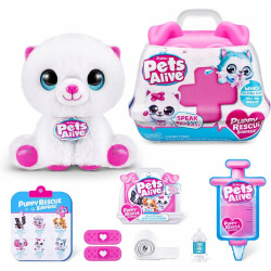 ZURU PETS ALIVE INTERAKTYWNY PLUSZAK + TRANSPORTER maskotka