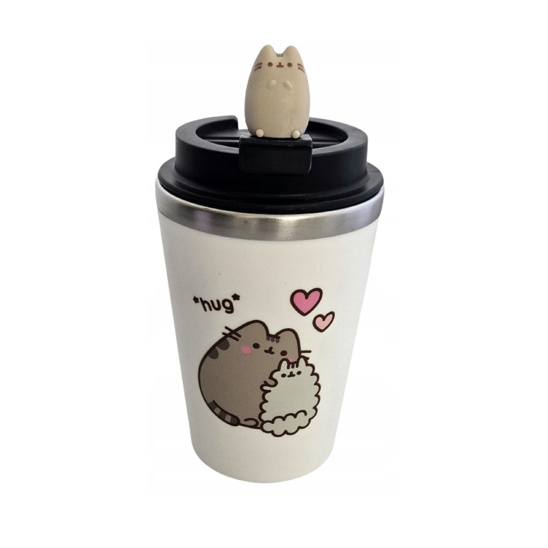 PUSHEEN Kubek termiczny z figurką 350 ml HUG BIAŁY