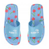 Kubota Multicolor Wisienki Klapki na Rzepy Błękitne Rozmiar 38