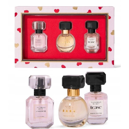 Victoria's Secret Zestaw prezentowy 3x 7,5ml perfumy BOMBSHELL BARE TEASE
