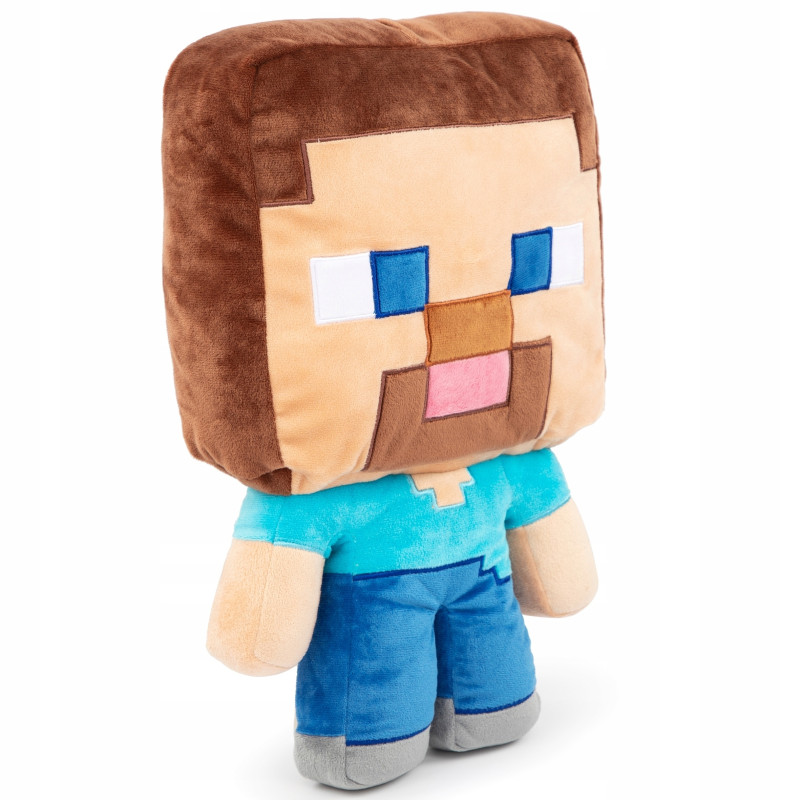 DUŻA maskotka pluszowa Minecraft Steve Shaped Cushion 40 x 30 cm