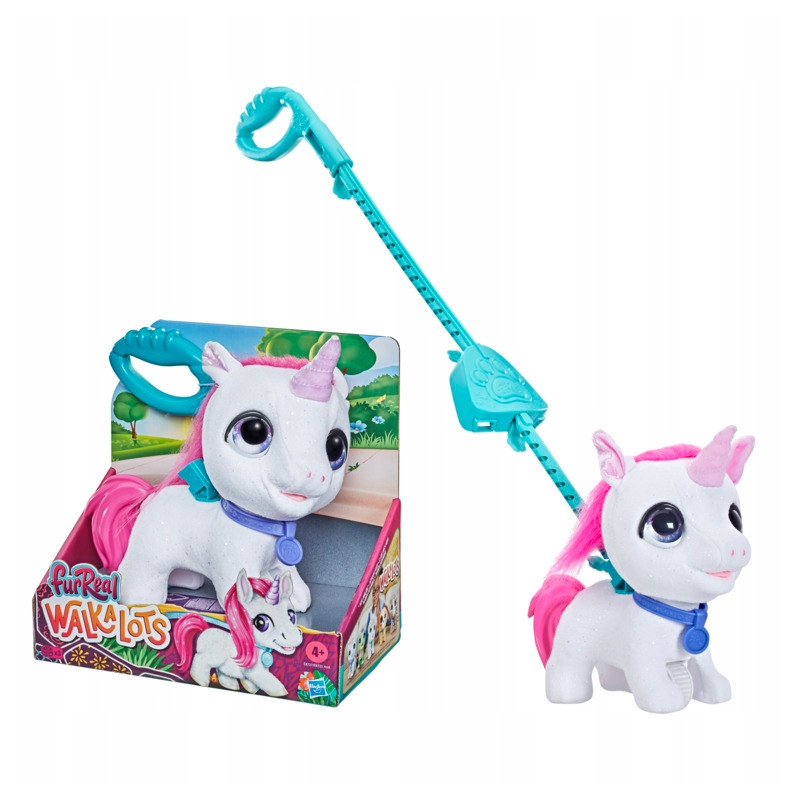 Furreal Friends jednorożec na smyczy zabawka interaktywna E8727 WALKALOST