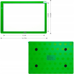 Tablica do Rysowania Deska Kreślarska Kalka A4 LED Miraculous Biedronka