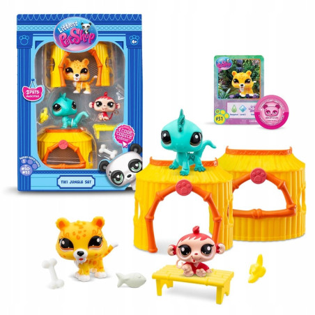 Littlest Pet Shop Zestaw Dżungla z 3 figurkami