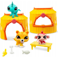 Littlest Pet Shop Zestaw Dżungla z 3 figurkami