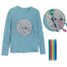 Disney Pokoloruj własny sweter stitch i angel + flamastry 110/116