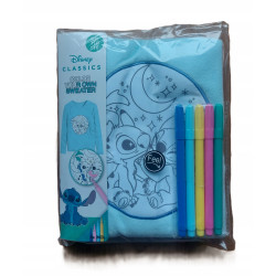 Disney Pokoloruj własny sweter stitch i angel + flamastry 110/116