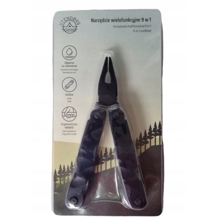 Narzędzie wielofunkcyjne multitool survival 9w1 Utendors