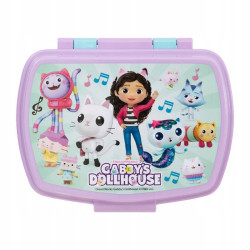 ZESTAW ŚNIADNIOWY LUNCHBOX KOCI DOMEK GABI + Butelka Filtrująca Dafi SOFT