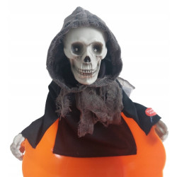 Halloween Kościotrup miska na słodycze świeci