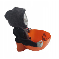 Halloween Kościotrup miska na słodycze świeci