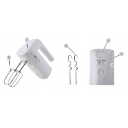 Mikser ręczny Hoffen HM-3396 300 W biały