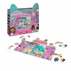 KOCI DOMEK GABI KOCIASTYCZNA GRA PLANSZOWA + 4 OPASKI gabby's dollhouse