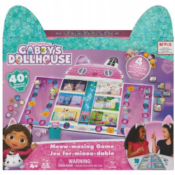 KOCI DOMEK GABI KOCIASTYCZNA GRA PLANSZOWA + 4 OPASKI gabby's dollhouse