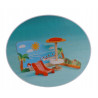 DREWNIANY DOMEK DLA LALEK PLAŻOWY ZESTAW + 17EL