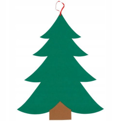 CHOINKA FILCOWA DIY 26el 80cm Boże Narodzenie