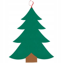 CHOINKA FILCOWA DIY 26el 80cm Boże Narodzenie